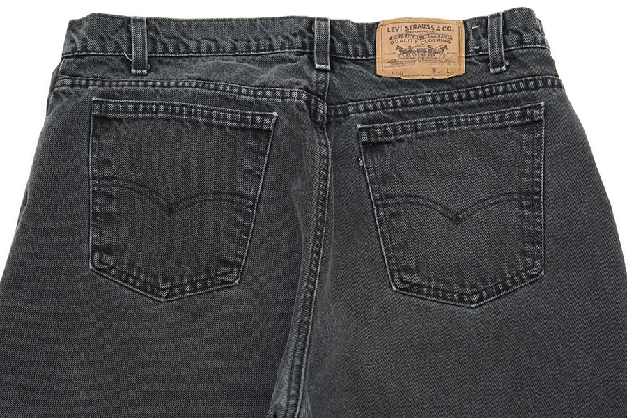 80'S～ LEVI'S 550 BLACK JEANS BLACK TAB (SIZE.W36 L30) MADE IN USA