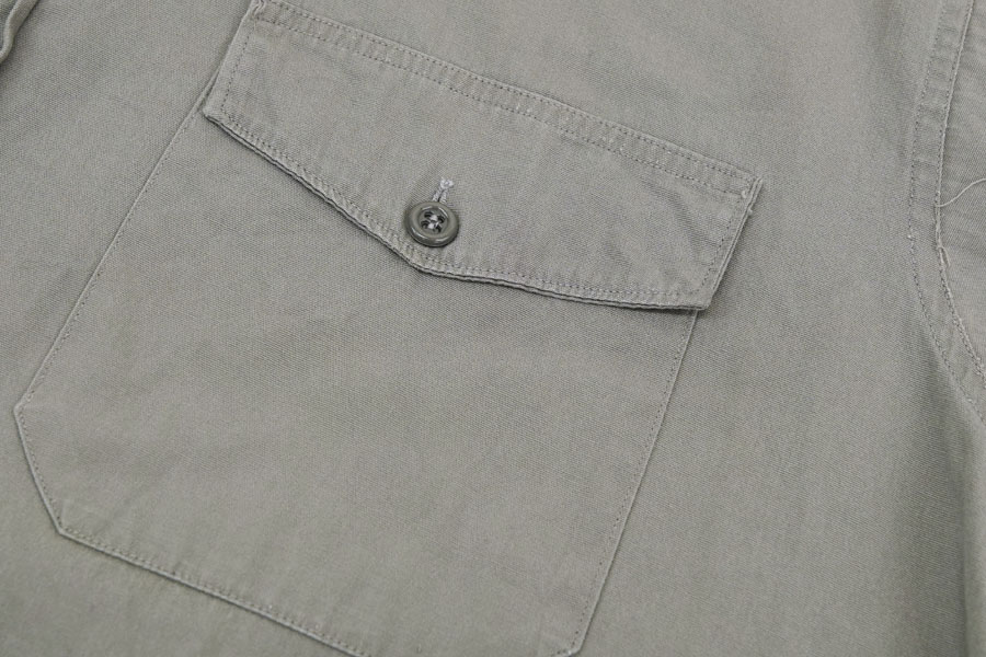 60'S SIMPSON'S SOULETTE COTTON POPLIN WORK SHIRT (APPROX.16 1/2)