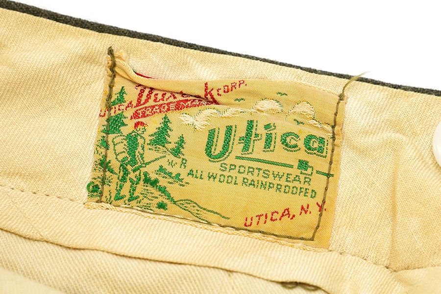 50's Duxbak Utica ウールハンティングパンツ 裾リブ オリーブドラブ 実寸(33x27位)