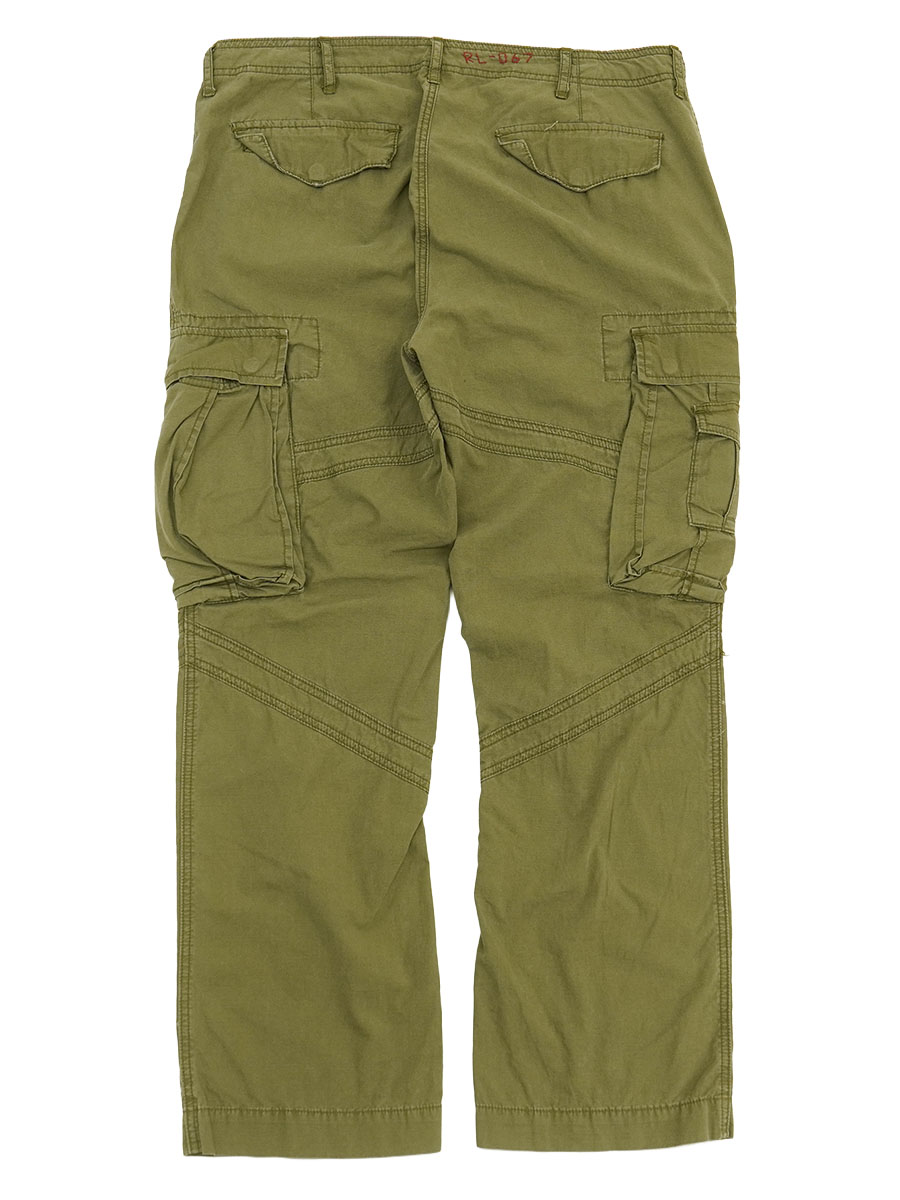 RALPH LAUREN CARGO PANTS OLIVE (SIZE.W36 L32) | SOLD OUT