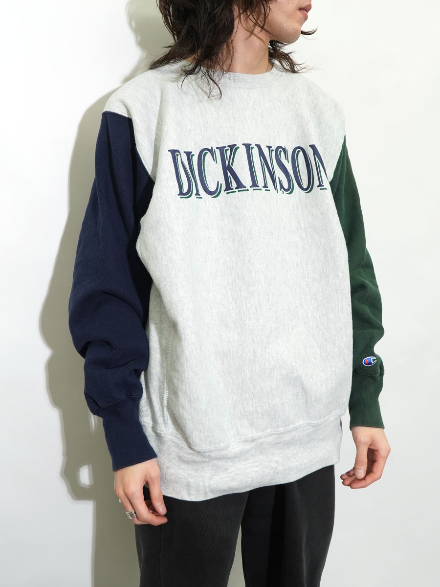 90'S CHAMPION REVERSE WEAVE ''DICKINSON'' MULTI COLOR (SIZE.X LARGE) MADE IN USA