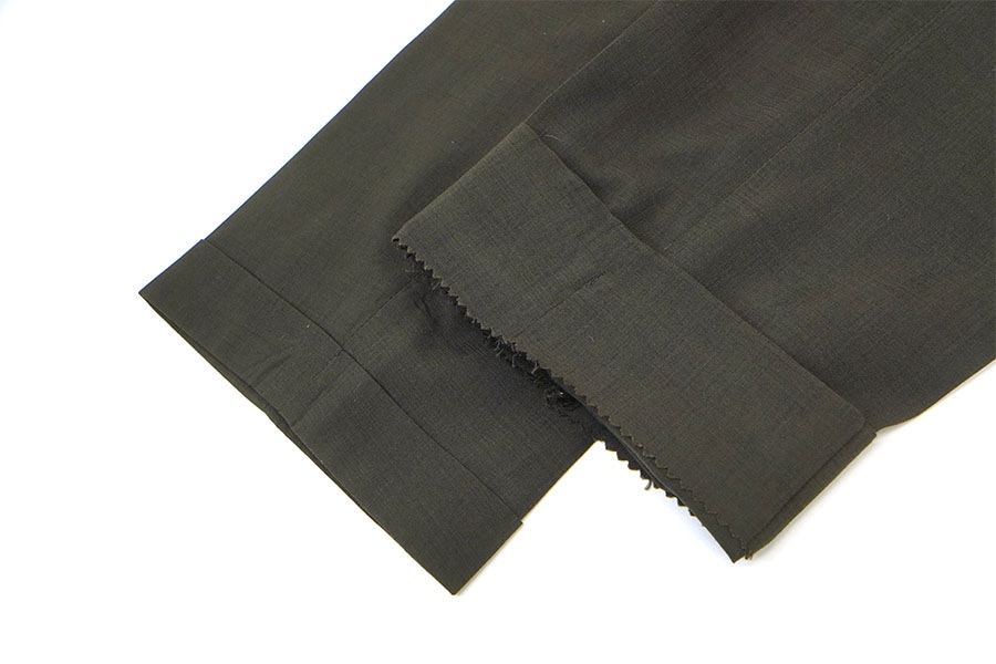 60's～ ASHER スラックスパンツ ダークブラウン 実寸(30x30.5位)