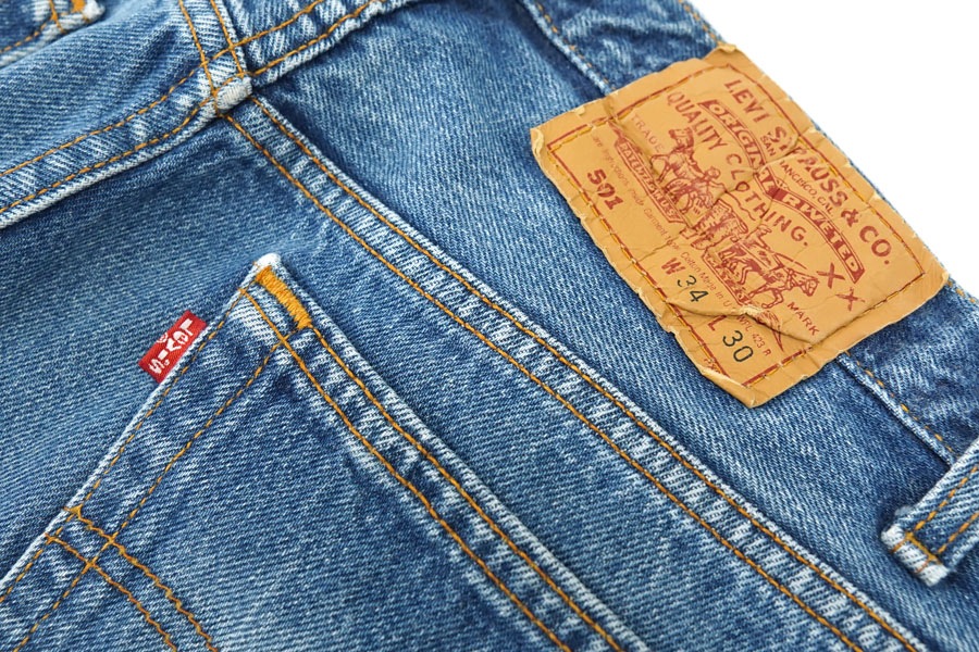 90's Levi's 501 デニムパンツ 薄ヒゲ落ち 表記(34x30) USA製