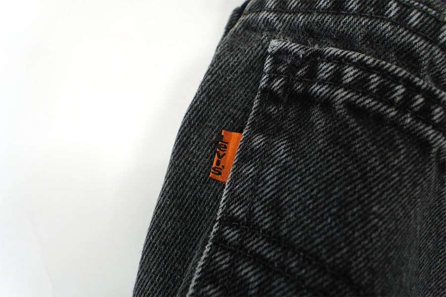 90's Levi's 550 オレンジタブ ブラックデニムパンツ 表記(33x30) USA