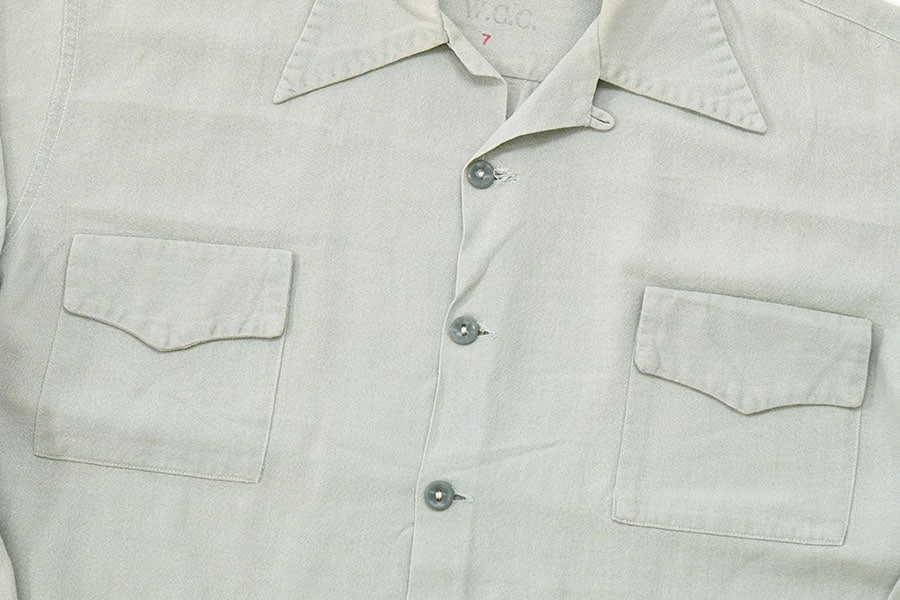 60's Duke of Hollywood ループカラー レーヨン シャツ 表記(L) | NEW