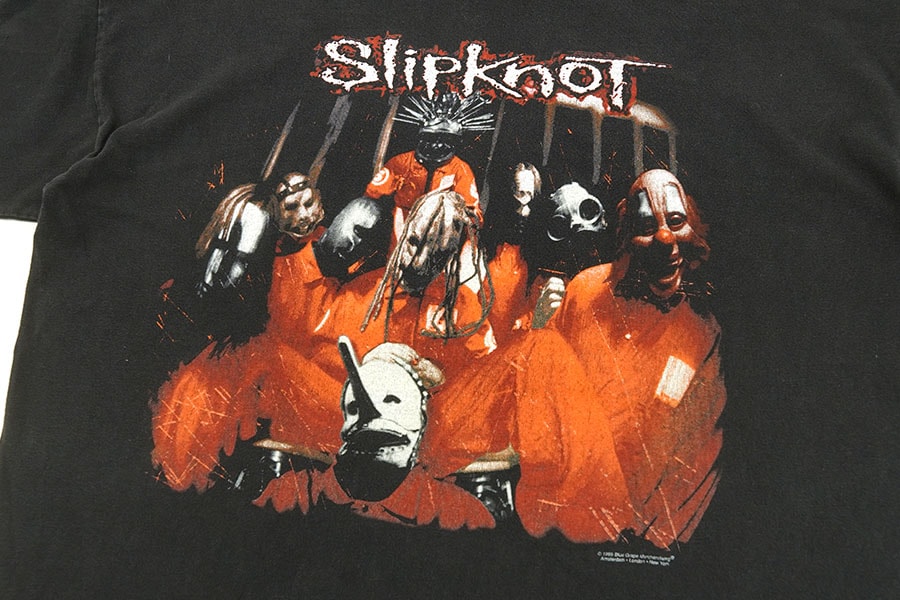 90'S BLUE GRAPE ''SLIPKNOT'' T SHIRT BLACK (SIZE.XL) MADE IN USA