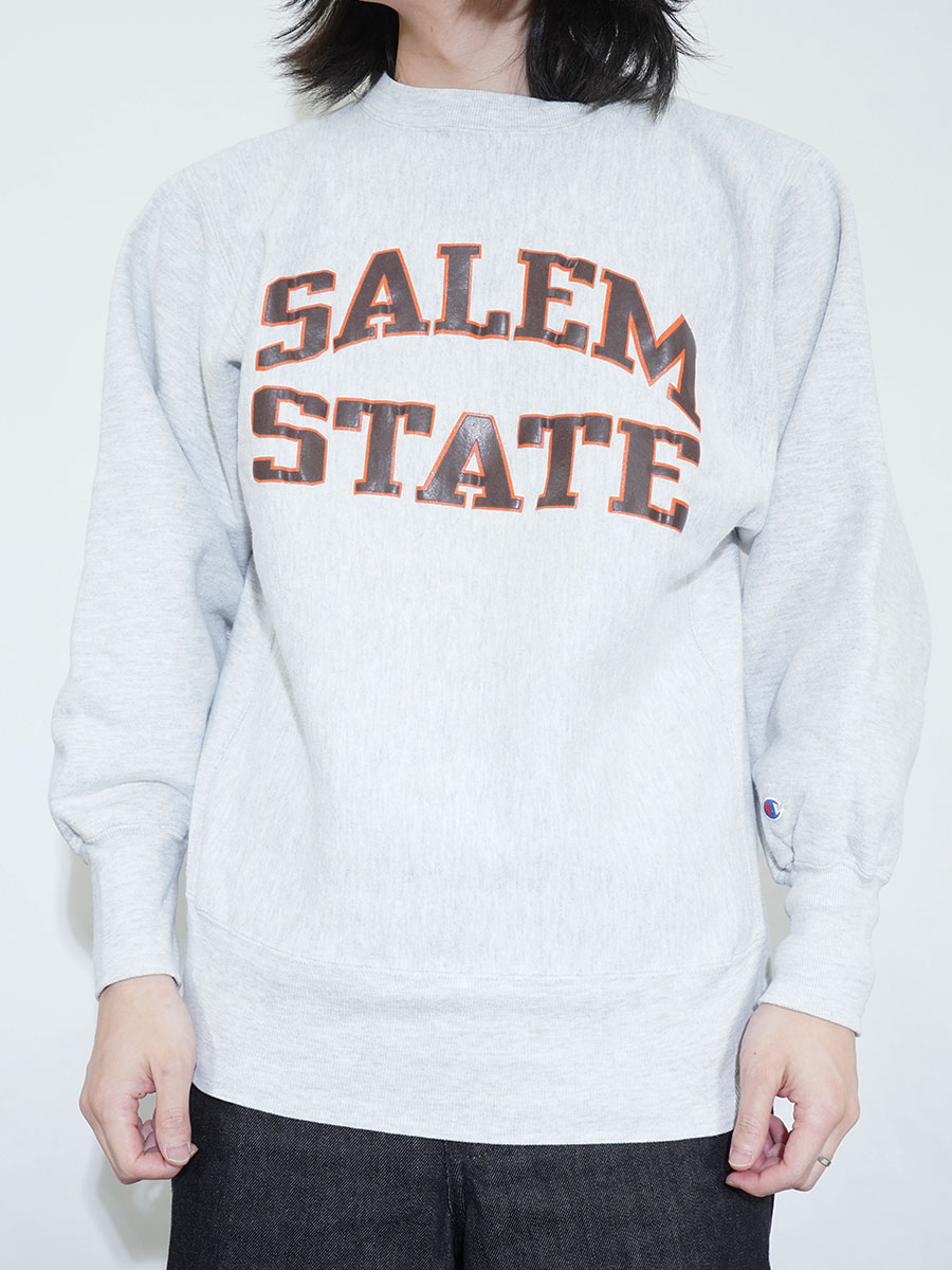 90'S CHAMPION REVERSE WEAVE CREW ''SALEM STATE'' (SIZE.LARGE) MADE