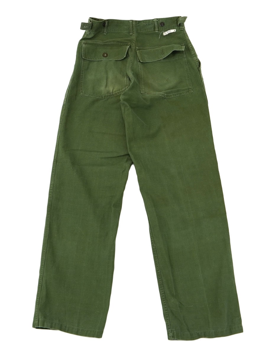 US ARMY 60s 前期 ベイカーパンツ ボタンフライ 60's U.S.ARMY Baker Pants Botton Fly OG-107 W32L31 60年代