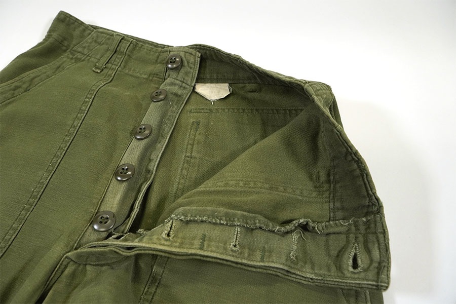 US ARMY 60s 前期 ベイカーパンツ ボタンフライ 60's～ U.S.ARMY ベイカーパンツ ジッパーフライ 実寸(28x26位