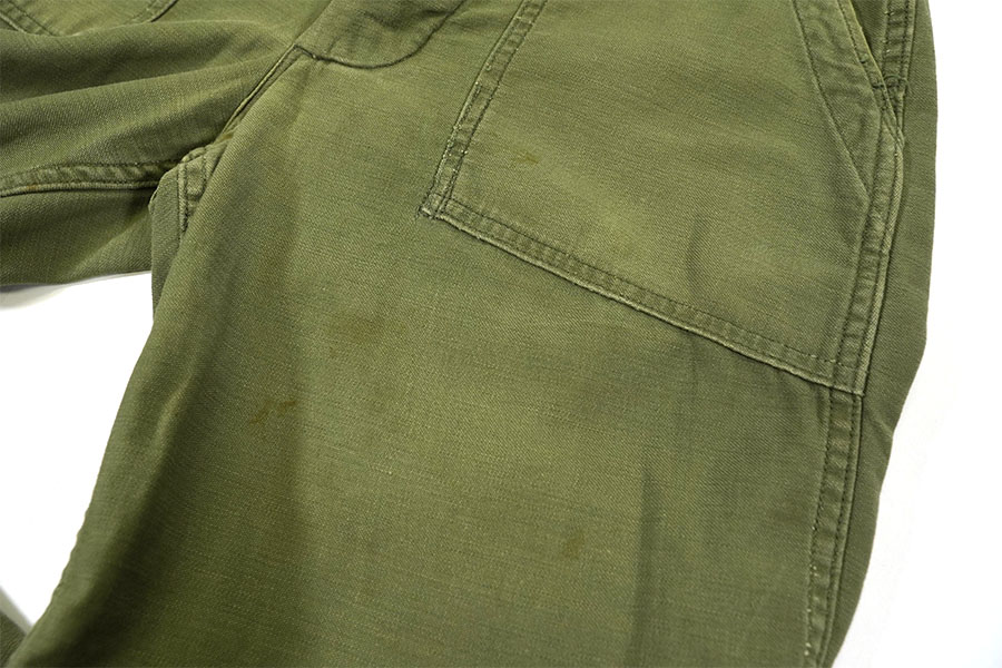60's～ U.S.ARMY ベイカーパンツ ボタンフライ 表記(30x31