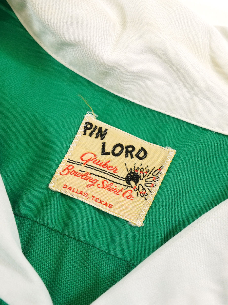 60's PIN LORD ''KP Construction'' チェーン刺繍 半袖