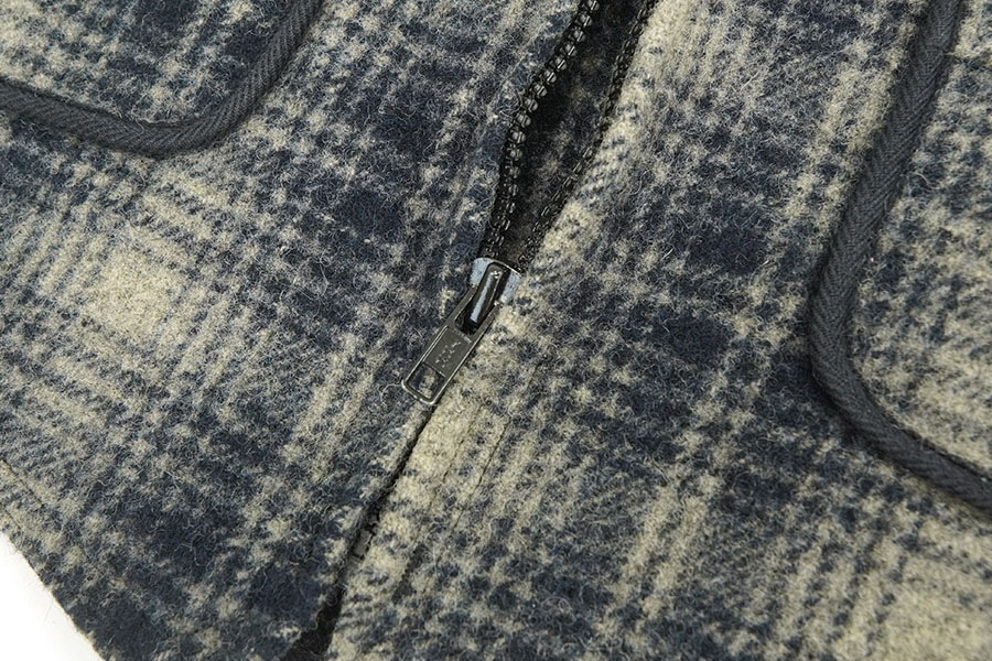 80's L.L.Bean チェック柄 ウールベスト 表記(XL) USA製