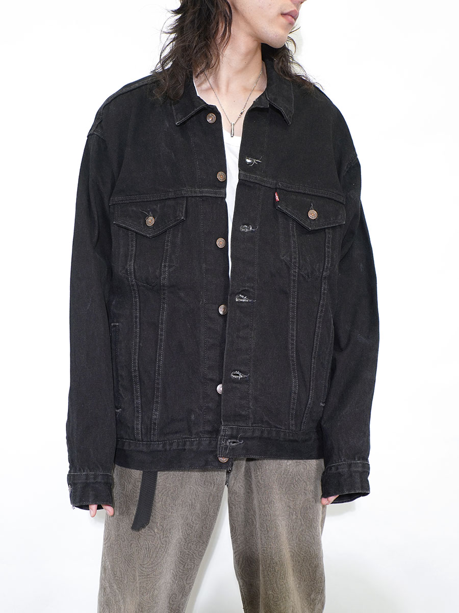 90's Levi's 70507 4ポケット ブラックデニムジャケット 表記(L) USA製