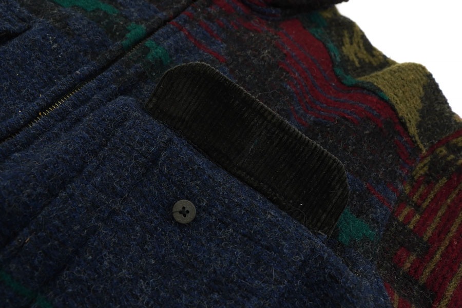 90's Woolrich ネイティブ柄 ジップアップウールJKT 表記(L) USA製