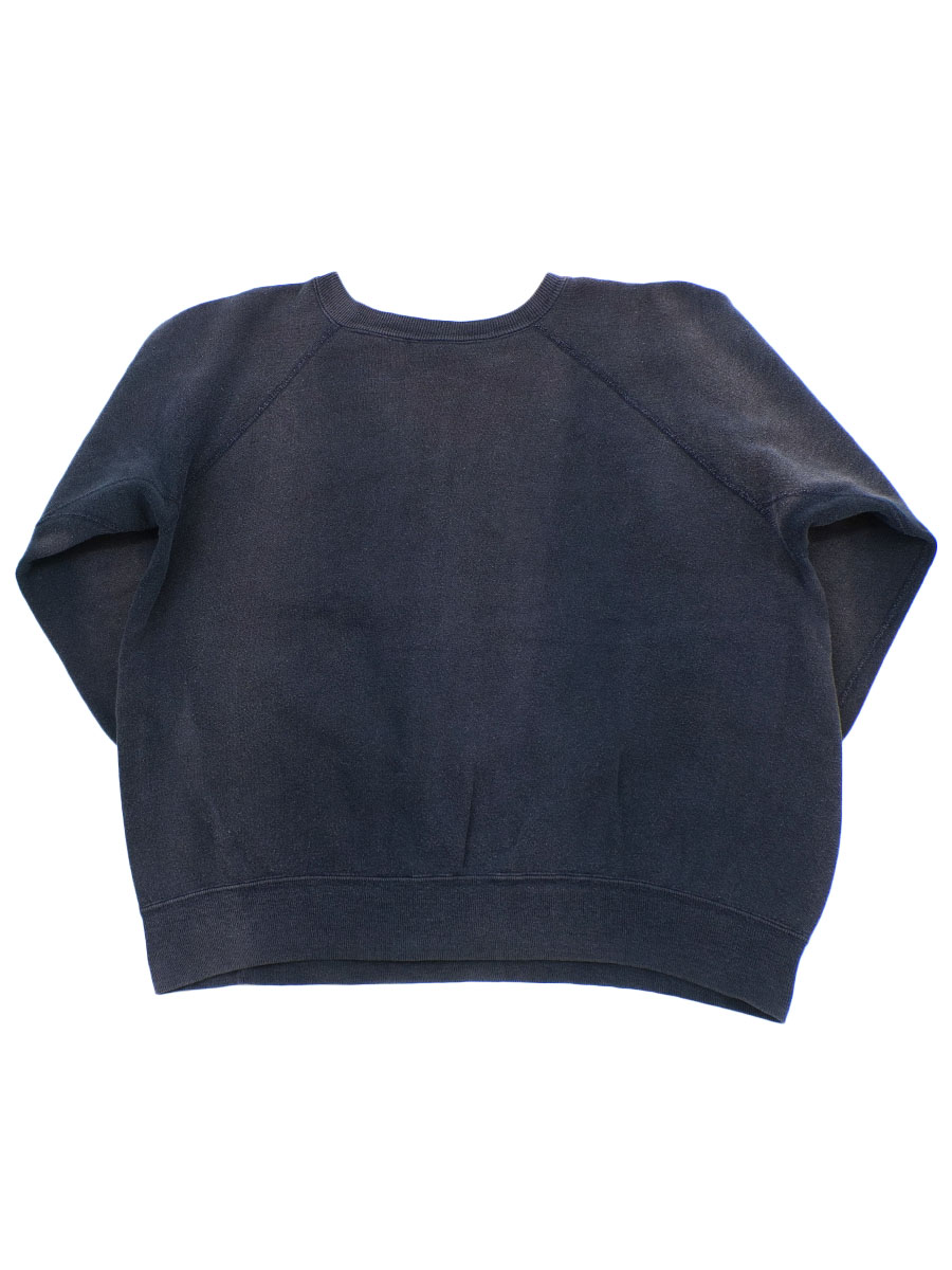 60's～ ''CLASS OU 69'' 3段フロッキープリント ラグランスウェット