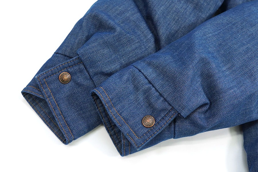 70's SKI LEVI'S デニム×裏ナイロン ダウンジャケット 表記(M