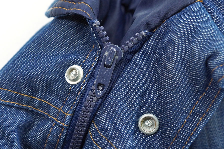 70's ヴィンテージ ski Levi’s デニムダウンJKT 70's SKI LEVI'S デニム×裏ナイロン ダウンジャケット 表記(M