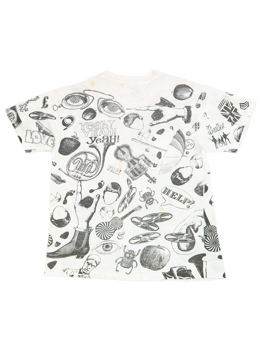 90's Hanes THE BEATLES オールオーバープリントTシャツ 表記(L