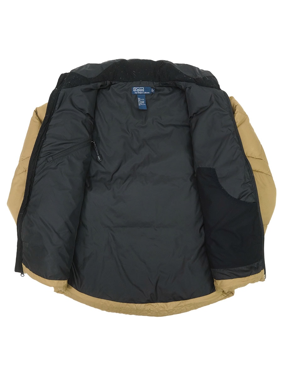 ラルフローレン ダブルジップ ダウンジャケット ベージュ 表記(S