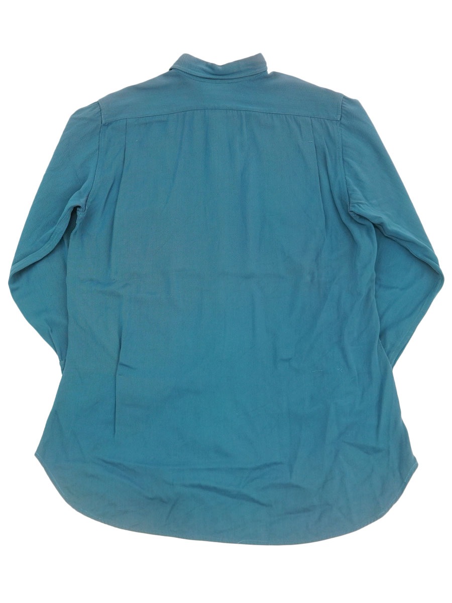 50s rayon shirt レーヨンシャツ ターコイズブルー 50'S JACK FROST WOOLEN WEAR L/S RAYON SHIRT IRON BLUE (APPROX.X