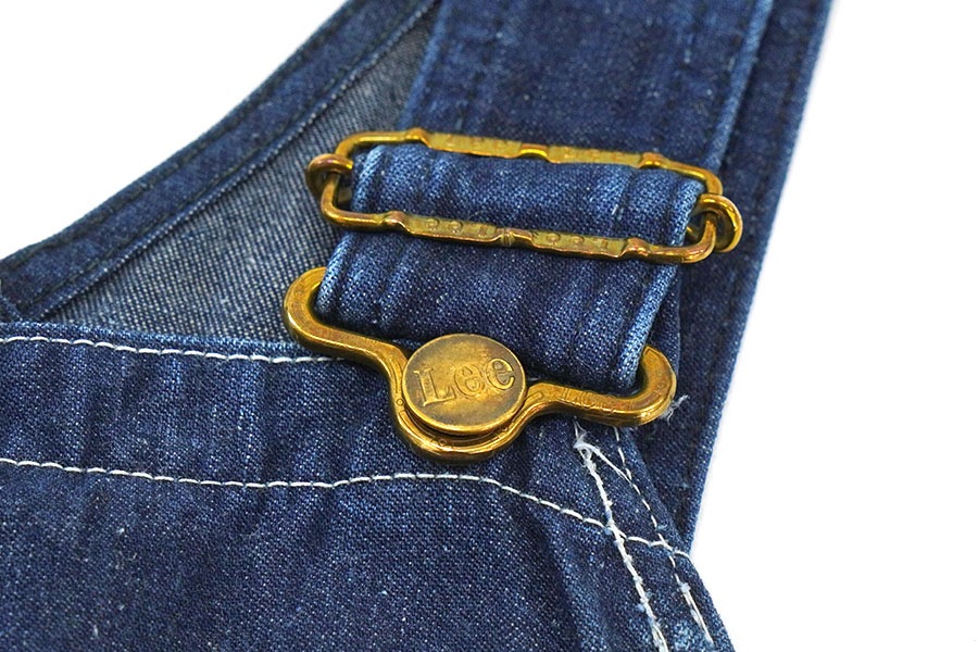 60's Lee 91-SB デニムオーバーオール 濃紺 実寸(37x30.5位) | すべて