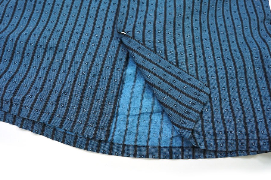 60's CREIGHTON ストライプ柄 ロングスリーブ ボタンダウンシャツ 表記(L)