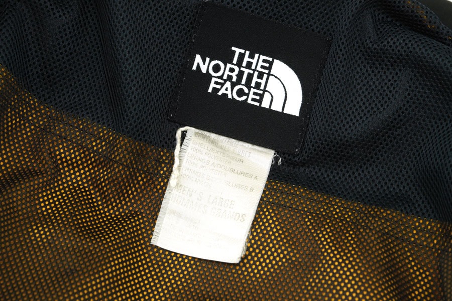 90's THE NORTH FACE マウンテンパーカ イエロー×ブラック 表記(L)