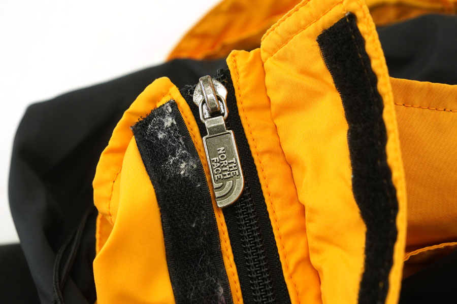 90's THE NORTH FACE マウンテンパーカ イエロー×ブラック 表記(L)