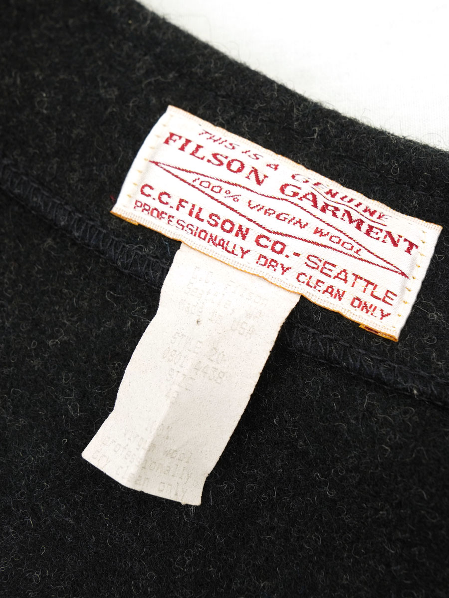 FILSON マッキーノウールベスト チャコール 表記(48) | すべての商品