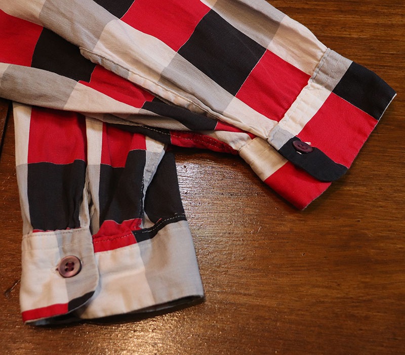 1940s L/S COTTON SHIRT , SPORTOP , Size L