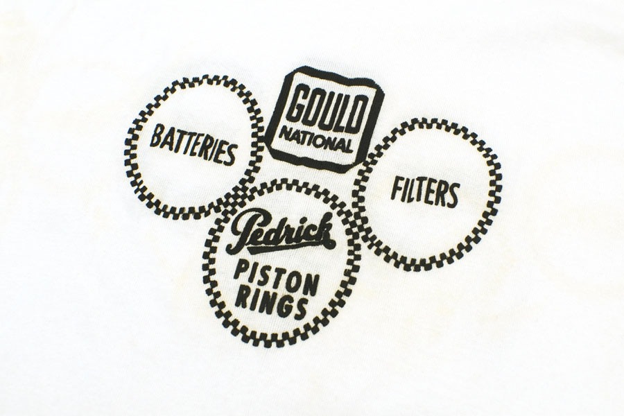 50's WRIGHTSWEAR ''GOULD NATIONAL / Pedrick'' T-shirt Size(L) DEAD STOCK