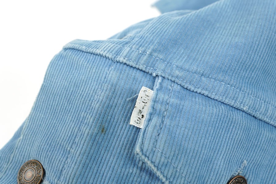 70's Levi's 70505 3rd型 コーデュロイJKT スカイブルー 表記(46