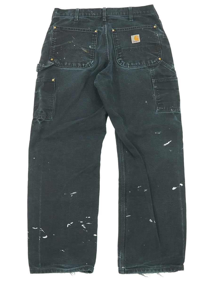 CARHARTT PAINT！ DOUBLE KNEE DUCK PAINTER PANTS BLACK (SIZE.W32 L30) MADE IN USA
