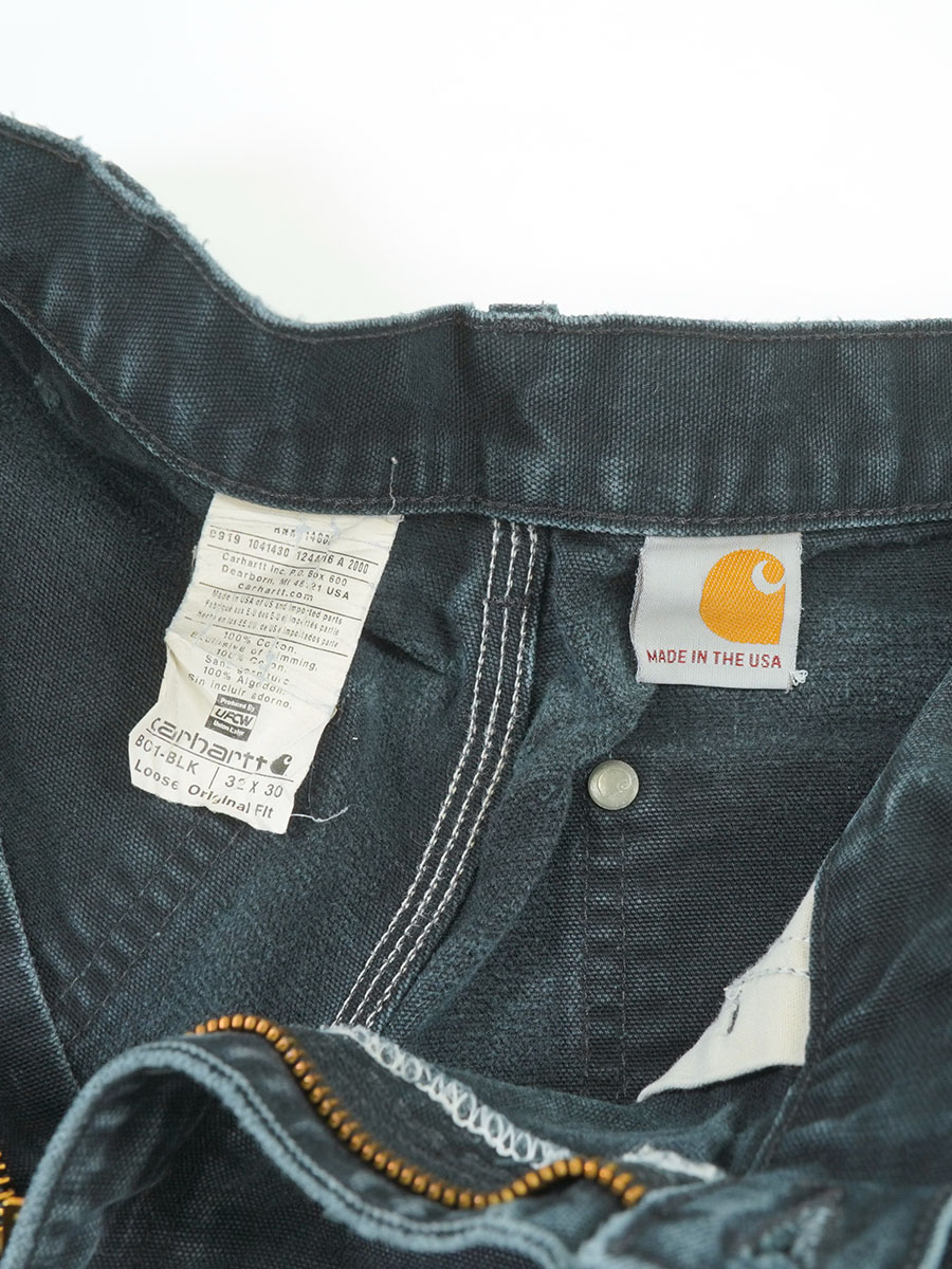 CARHARTT PAINT！ DOUBLE KNEE DUCK PAINTER PANTS BLACK (SIZE.W32 L30) MADE IN USA
