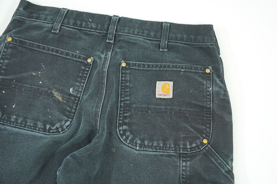 CARHARTT PAINT！ DOUBLE KNEE DUCK PAINTER PANTS BLACK (SIZE.W32 L30) MADE IN USA