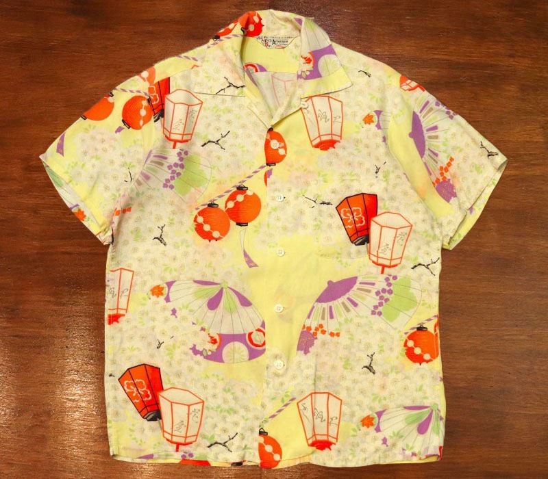 1950s HAWAIIAN SHIRT , Size Ｍ