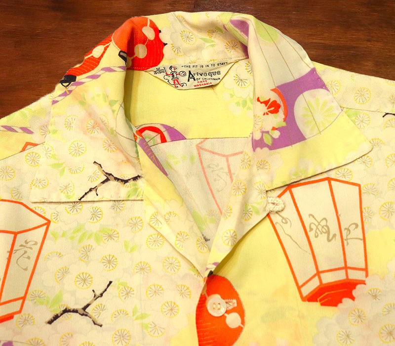 1950s HAWAIIAN SHIRT , Size Ｍ