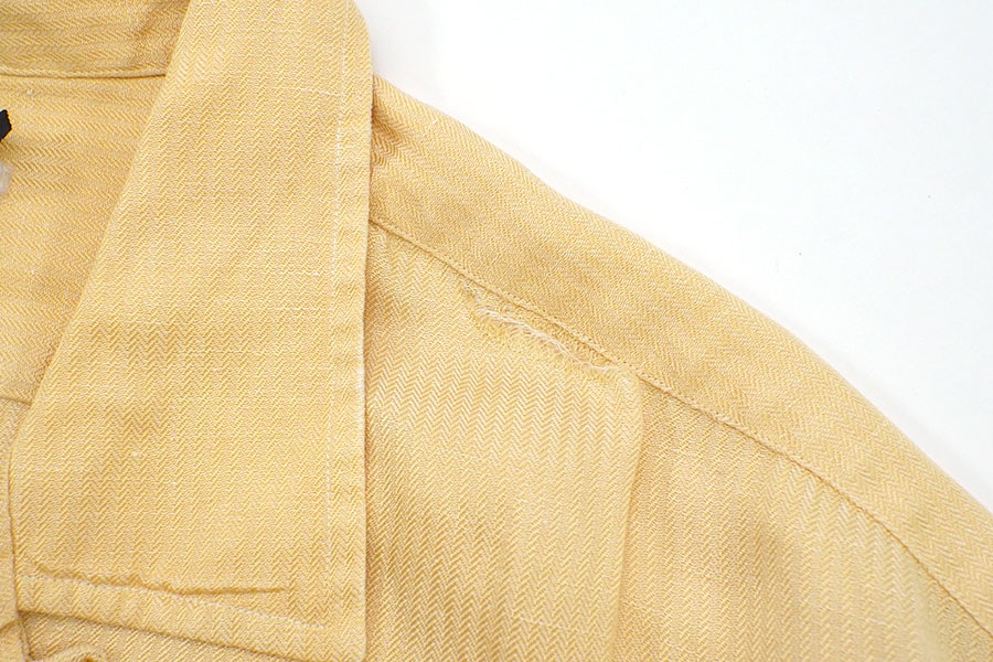 RALPH LAUREN CALDWELL SILK LINEN LOOP COLLAR S/S SHIRT LIGHT