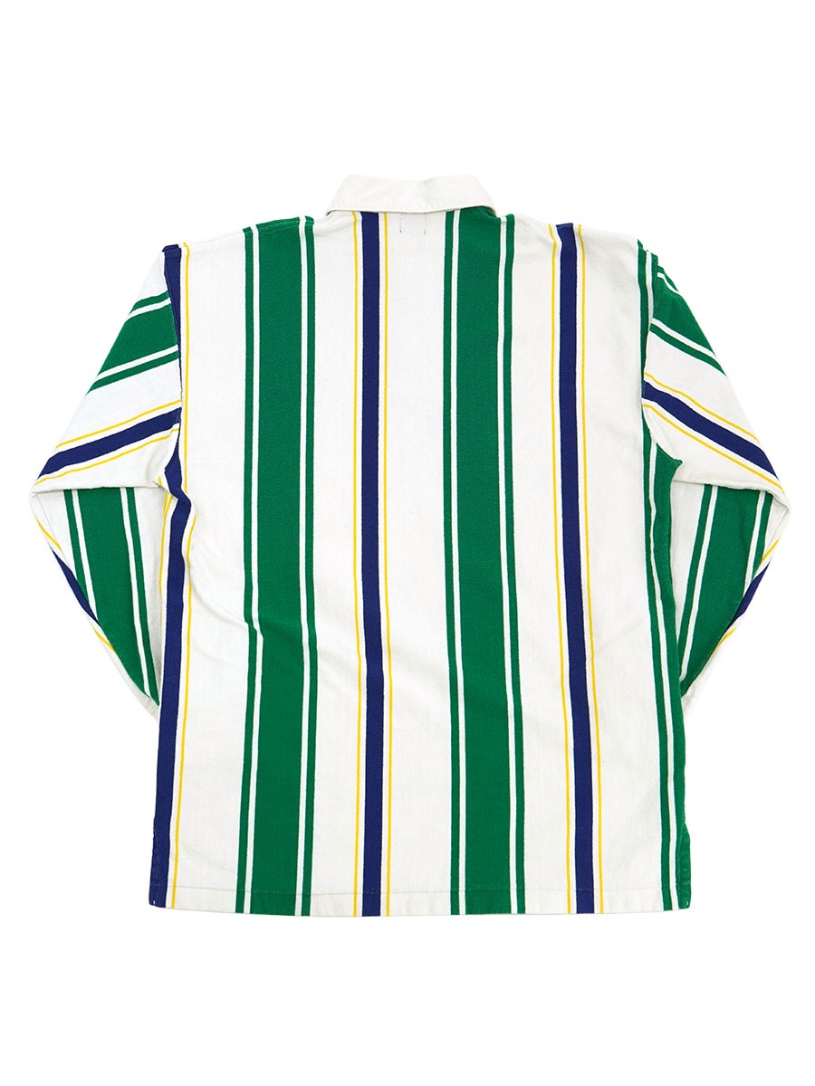 90's OLD GAP 100%コットン ロングスリーブ ラガーシャツ ストライプ柄