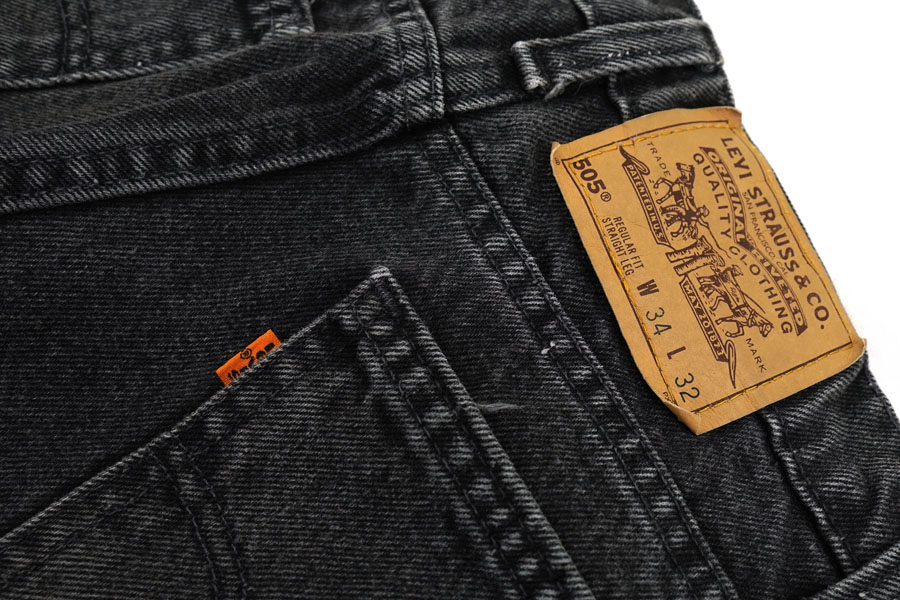 LEVI'S 505 ブラックデニム 38x32 00s Levi'sリーバイス 505 ブラック デニムパンツ w38 L34☆64