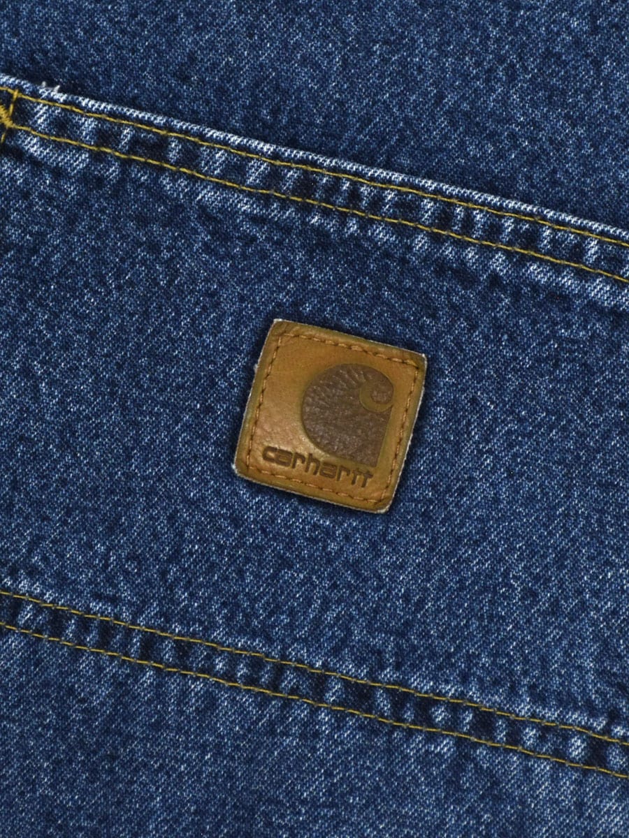美色 Carhartt 38x30 カーハートデニムペインターパンツ メキシコ製 00s メキシコ製 carharttカーハート デニム ダブルニー