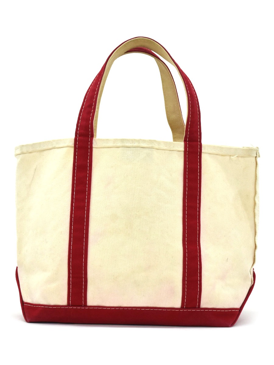 90's～ L.L.Bean BOAT AND TOTE ''BELL'' 生成りxレッド | すべての