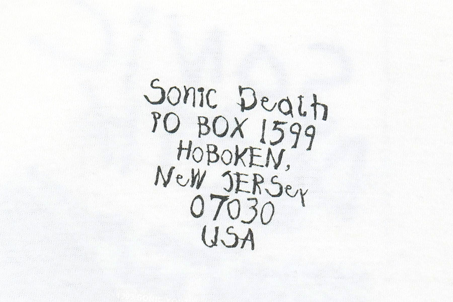 90's ソニック・ユース ''SONIC DEATH #3 OFFICIAL SONIC YOUTH FAN
