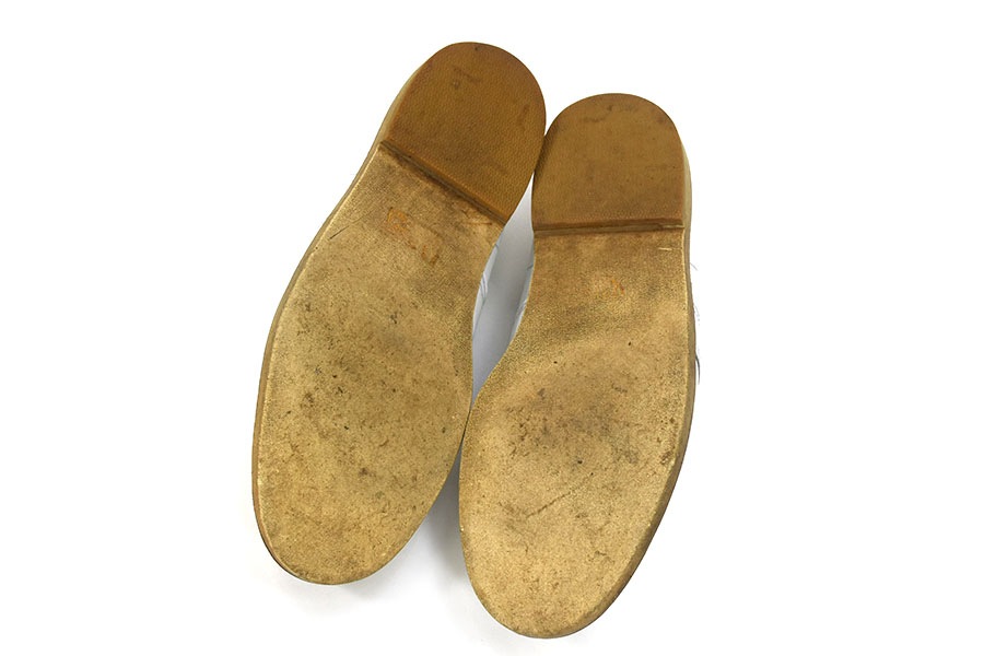 60's～ Knapp Shoes ロカビリー スリッポンレザーシューズ ホワイト 表記(10 D)