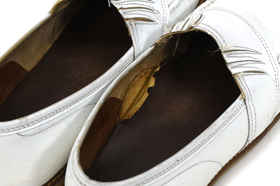 60's～ Knapp Shoes ロカビリー スリッポンレザーシューズ ホワイト 表記(10 D)