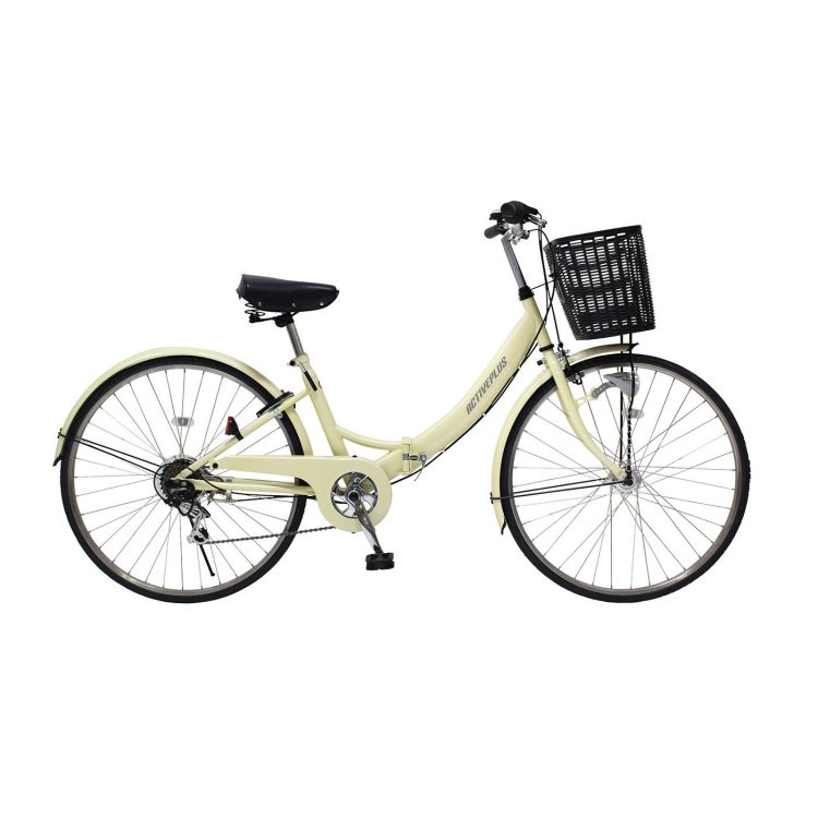折畳み自転車] ACTIVEPLUS ノーパンク26インチ折畳み自転車 オフ 