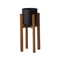 Wood stand pot ���åɥ�����ɥݥå� 25L25W52H ��CLAY ���쥤 BLACK 510-960-800 ����ƥꥢ����
