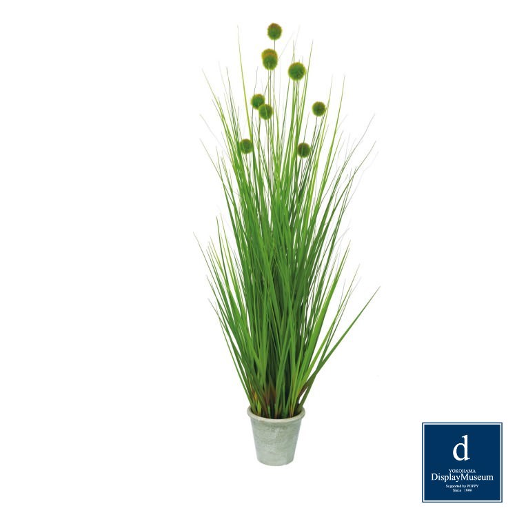 ポンポングラスポットL 120cm｜GLA-1393 アーティフィシャルグリーン