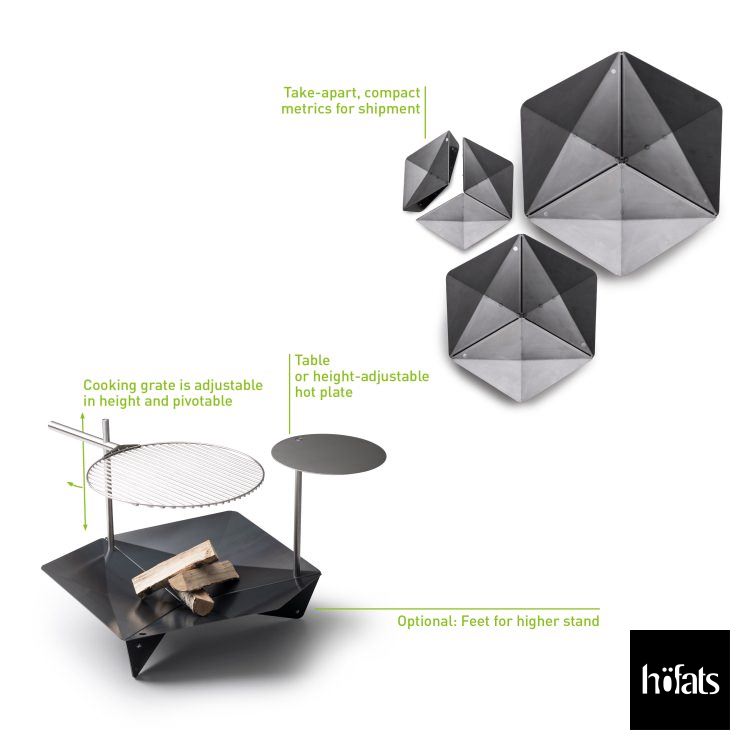 HOEFATS(�ۡ��ե��å�) 50101 TRIPLE �ե����䡼�ܥ��� 65cm�åɥ����� �ȥ�ץ� �ե����䡼�ԥå� BBQ ����