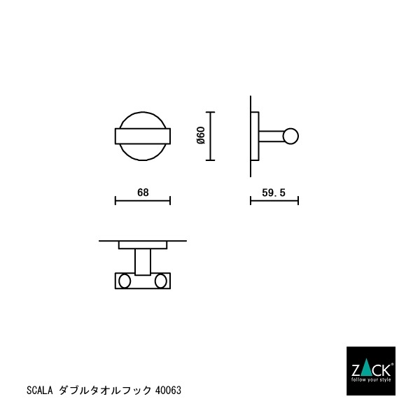 ZACK 40063 SCALA ɥZACKǥΥ֥륿եå դ DIY MP  [߸ͭ]